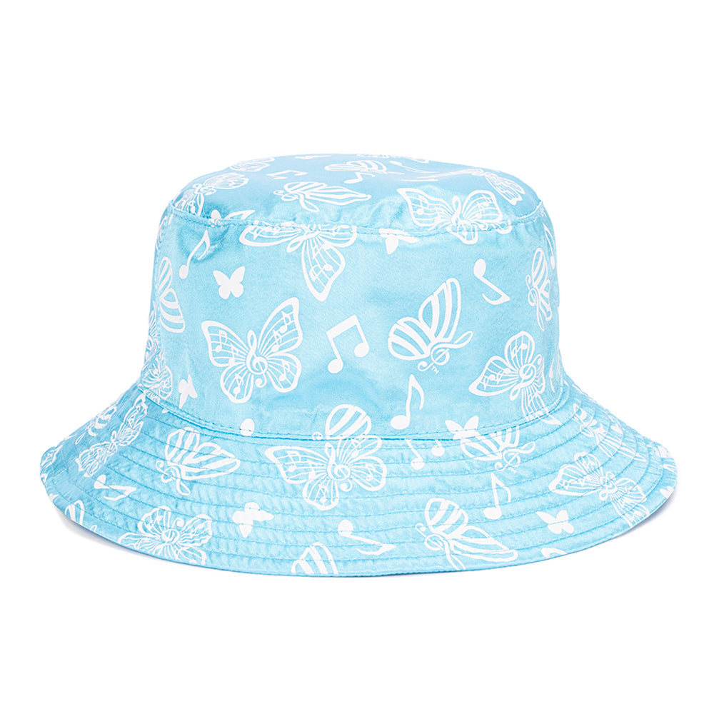Interior view of the bucket hat showing the lining and finished seams