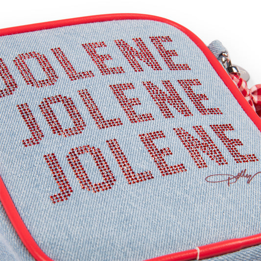 Dolly Parton Card Case with Tassel Jolene Denim-2