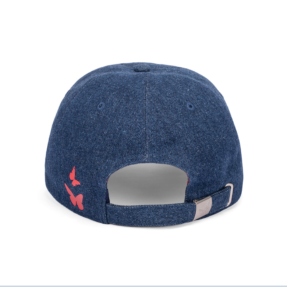 Dolly Parton Cap Foil Butterfly Denim-6