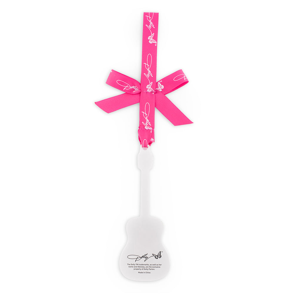 Dolly Parton Ornament Butterfly Guitar Glitter-3