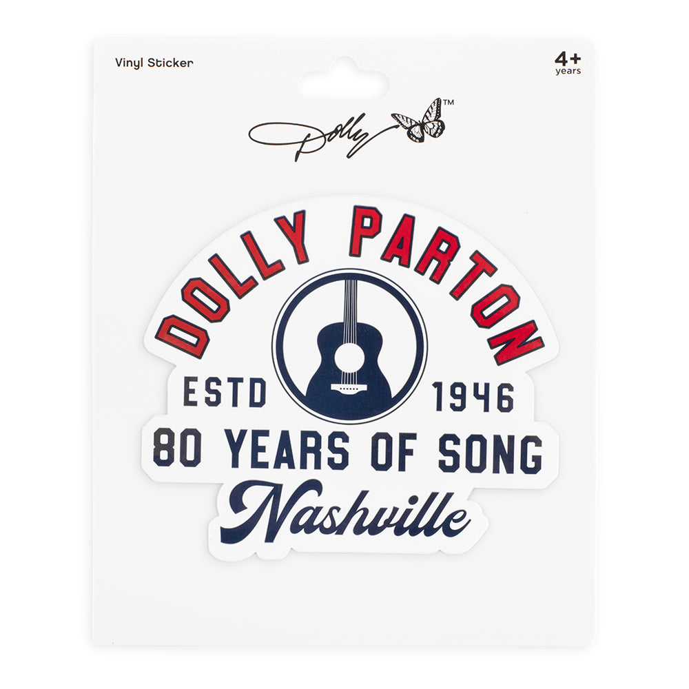 Dolly Parton Sticker 80 Years of Song-2