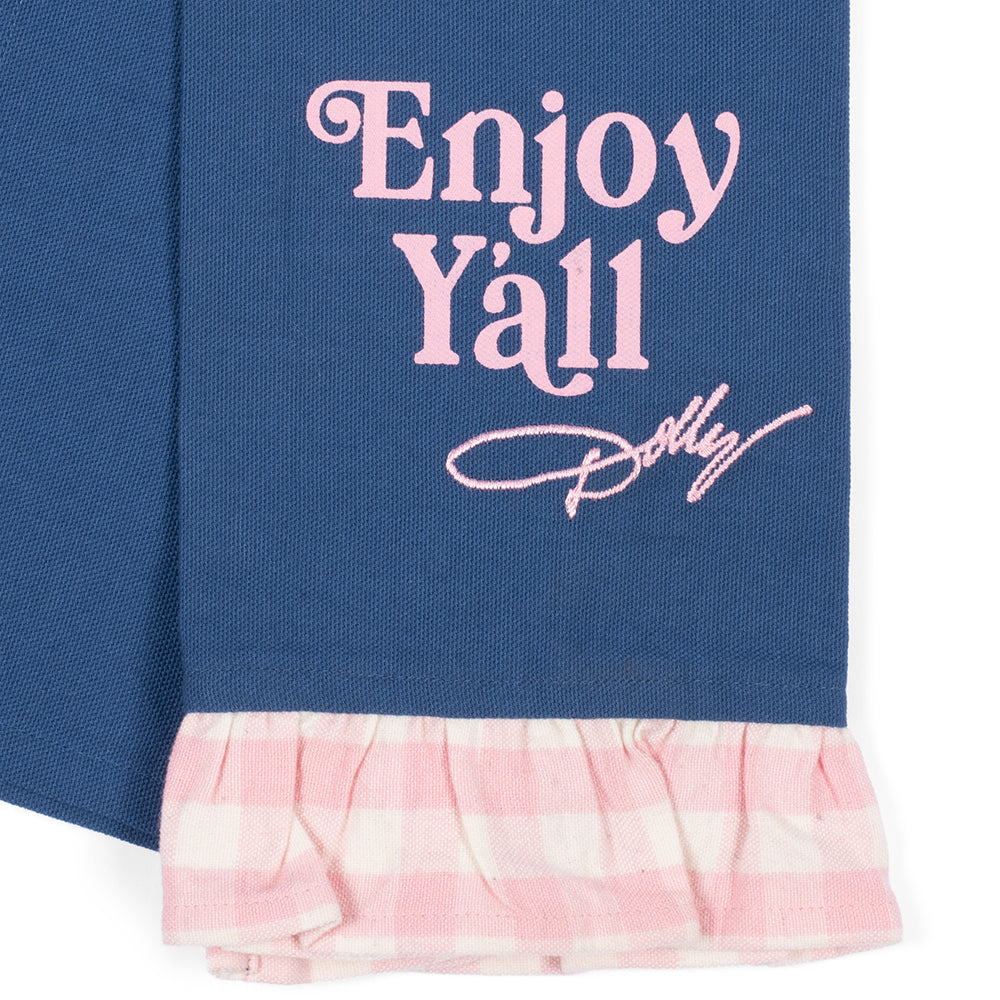 Dolly Parton Tea Towel Good Lookin' Cookin' Gingham-2