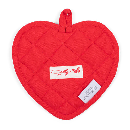 Dolly Parton Pot Holder I Will Always Love You Heart Shaped-2