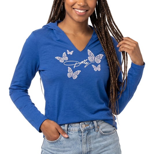 Dolly Parton Hoodie Bling Butterfly