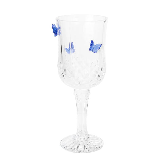 Dolly Parton Wine Glass Butterfly Cut