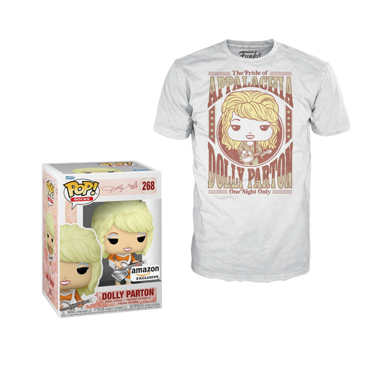 Funko Pop! T-Shirt + Dolly Parton Diamond Funko Pop