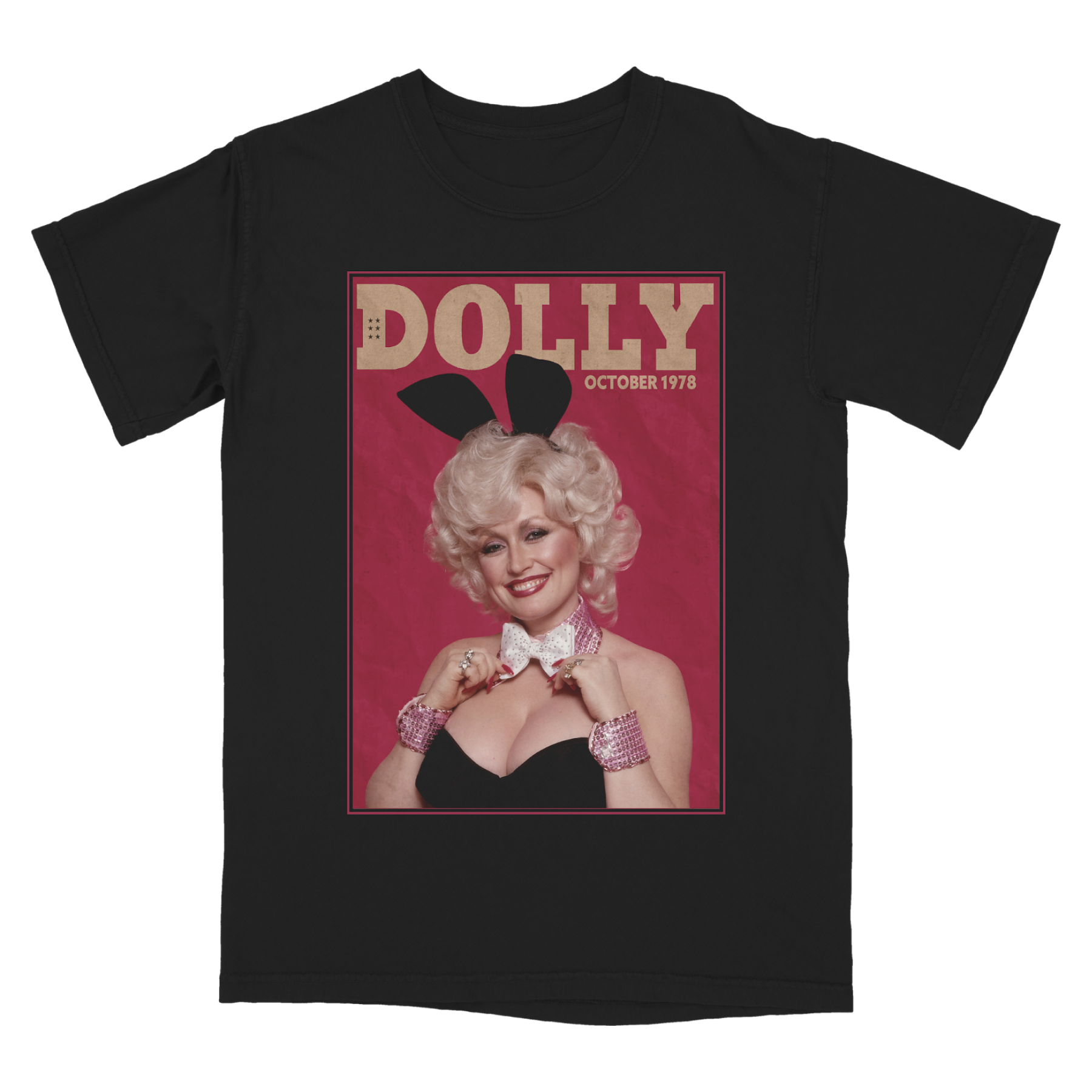 dolly parton t shirt dress Dolly Parton Women's Pink Dress Short Sleeve Graphic T-Shirt, Black