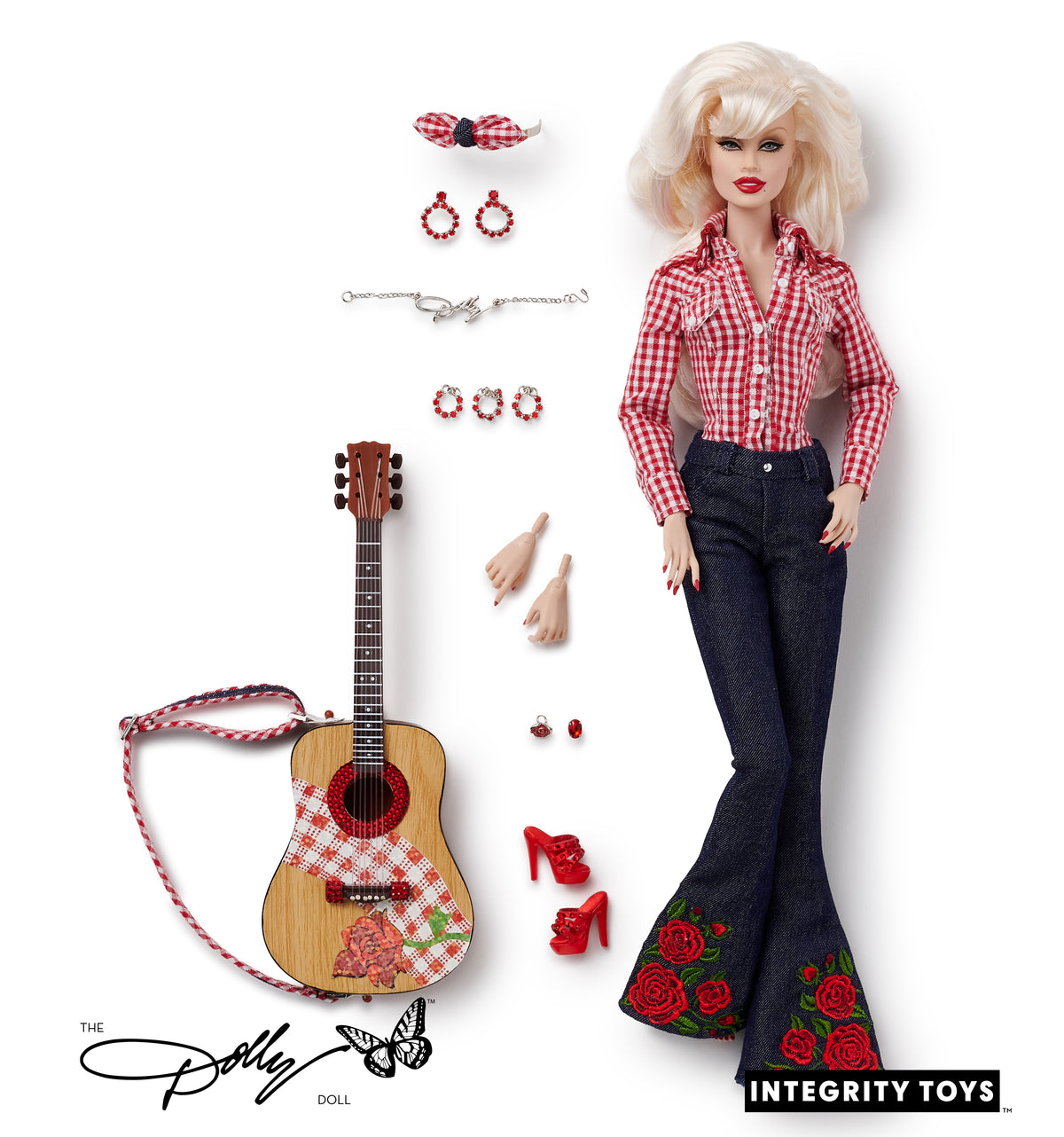 LE Dreamin In Gingham Dolly Doll front view