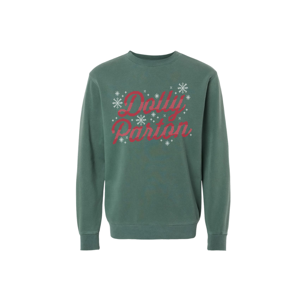 Dolly Green Holiday Crewneck