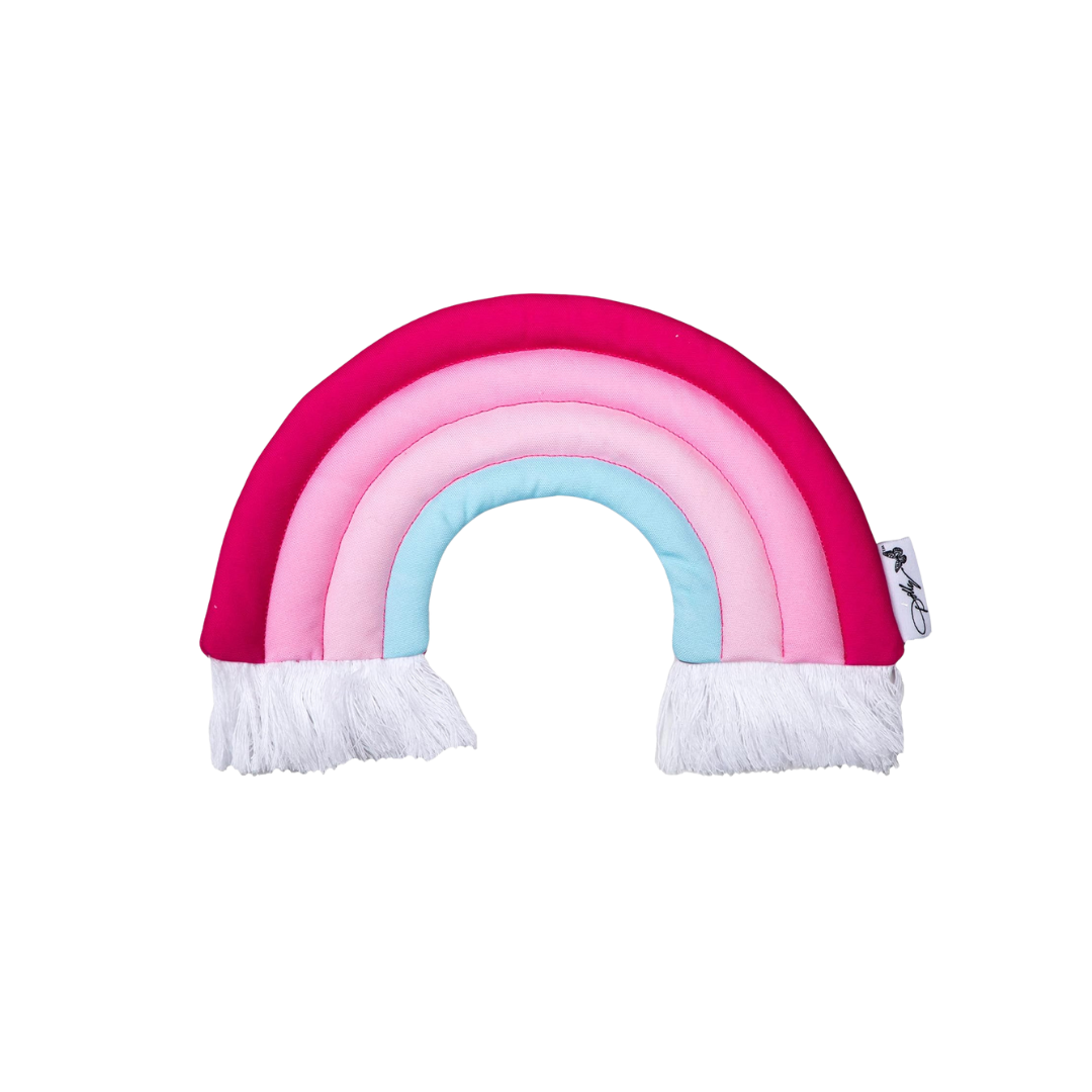 Doggy Parton Pink Rainbow Fringe Toy