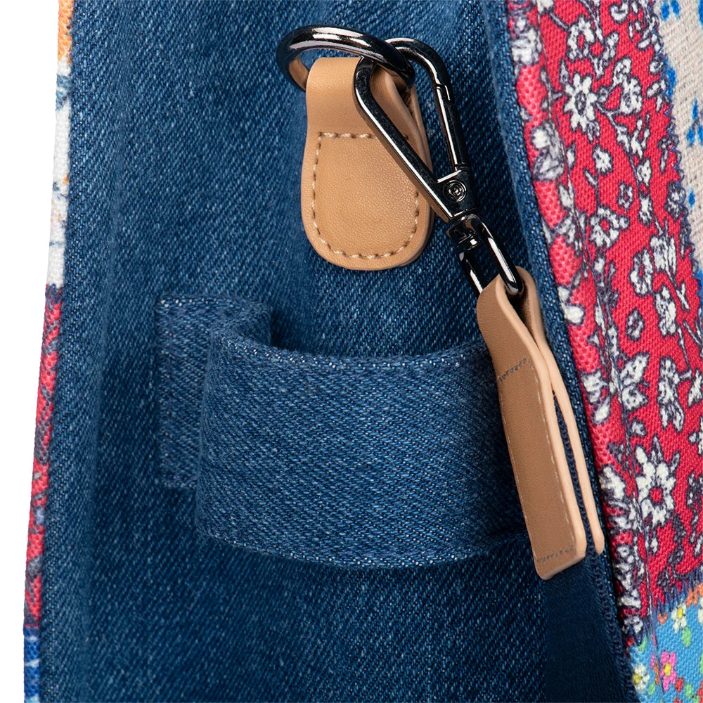 Interior view of the Dolly Parton tote bag showing the spacious lined compartment