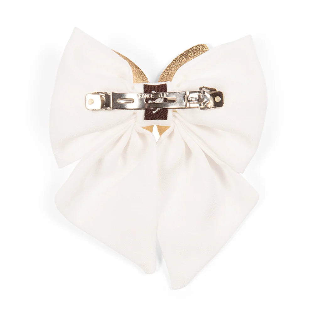 Back view of the Dolly Parton hair bow showing the clip attachment and clean finishing.