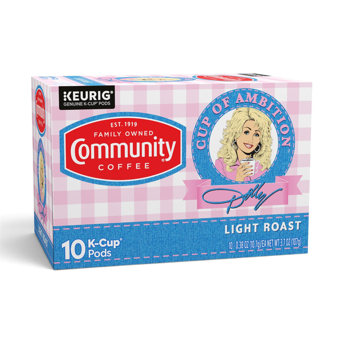 Dolly Parton’s Cup of Ambition™ with Community Coffee® Light Roast Keurig® K-Cup® Pods 10 ct Box