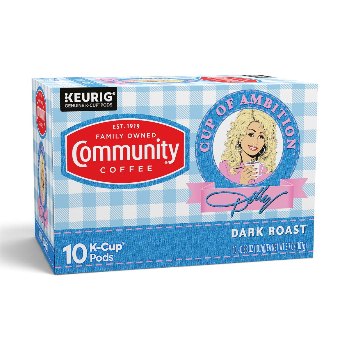 Dolly Parton’s Cup of Ambition™ with Community Coffee® Dark Roast Keurig® K-Cup® Pods 10 ct Box