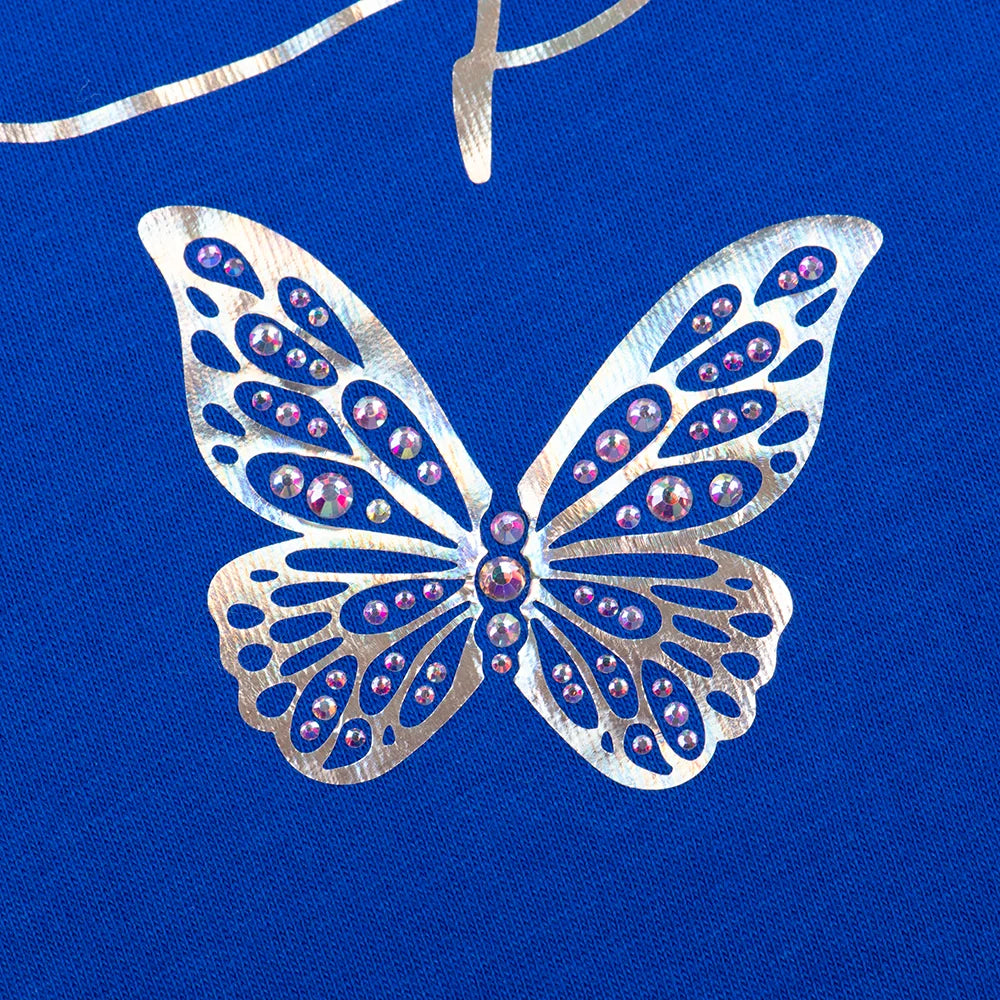 Dolly Parton V-Neck Tee  Butterfly Bling-3