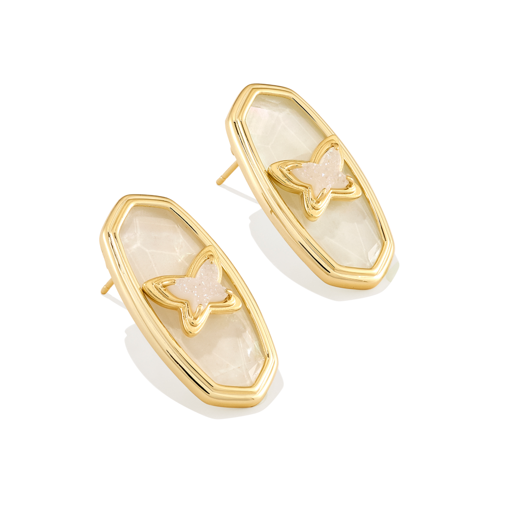 KENDRA SCOTT DOLLY PARTON ELLIE BUTTERFLY STUD EARRINGS)-2