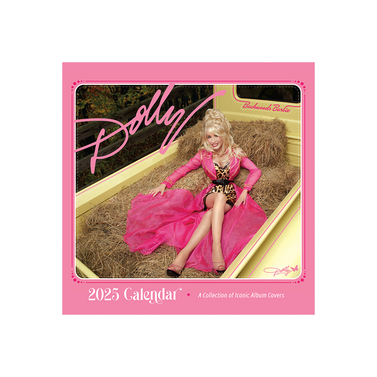 Official Dolly Parton Merchandise. A year’s worth of Dolly Parton’s iconic album and single covers over the course of her musical career. The full-color images and QR codes that link to her music make the calendar a wonderful addition to any room or office.