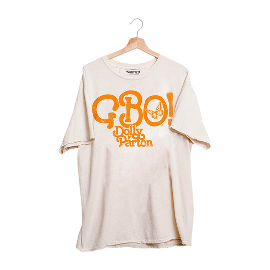 Load image into Gallery viewer, GBO Buttlery Fly Off White Thrifted Distressed T-Shirt
