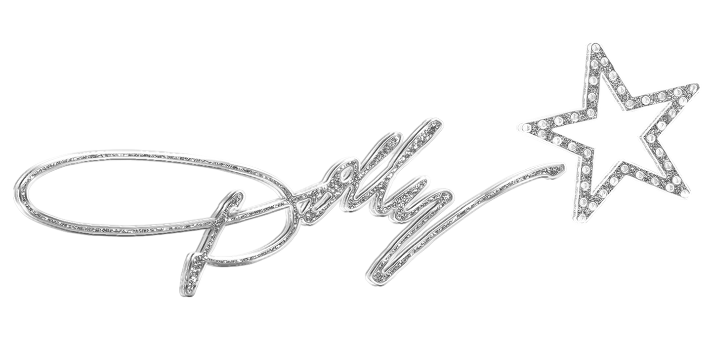 Dolly Parton Logo Black Background