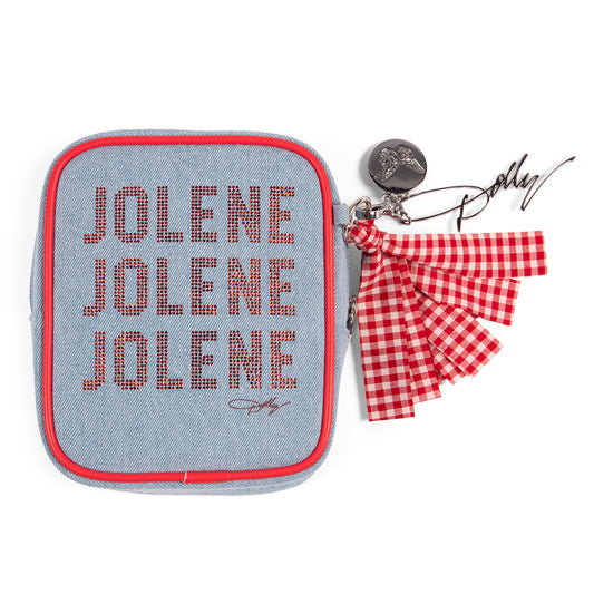 Dolly Parton Card Case with Tassel Jolene Denim - PU -