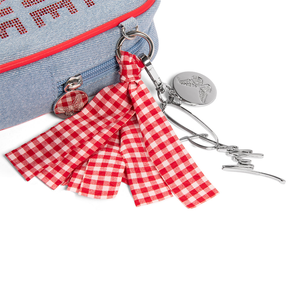 Dolly Parton Card Case with Tassel Jolene Denim-3