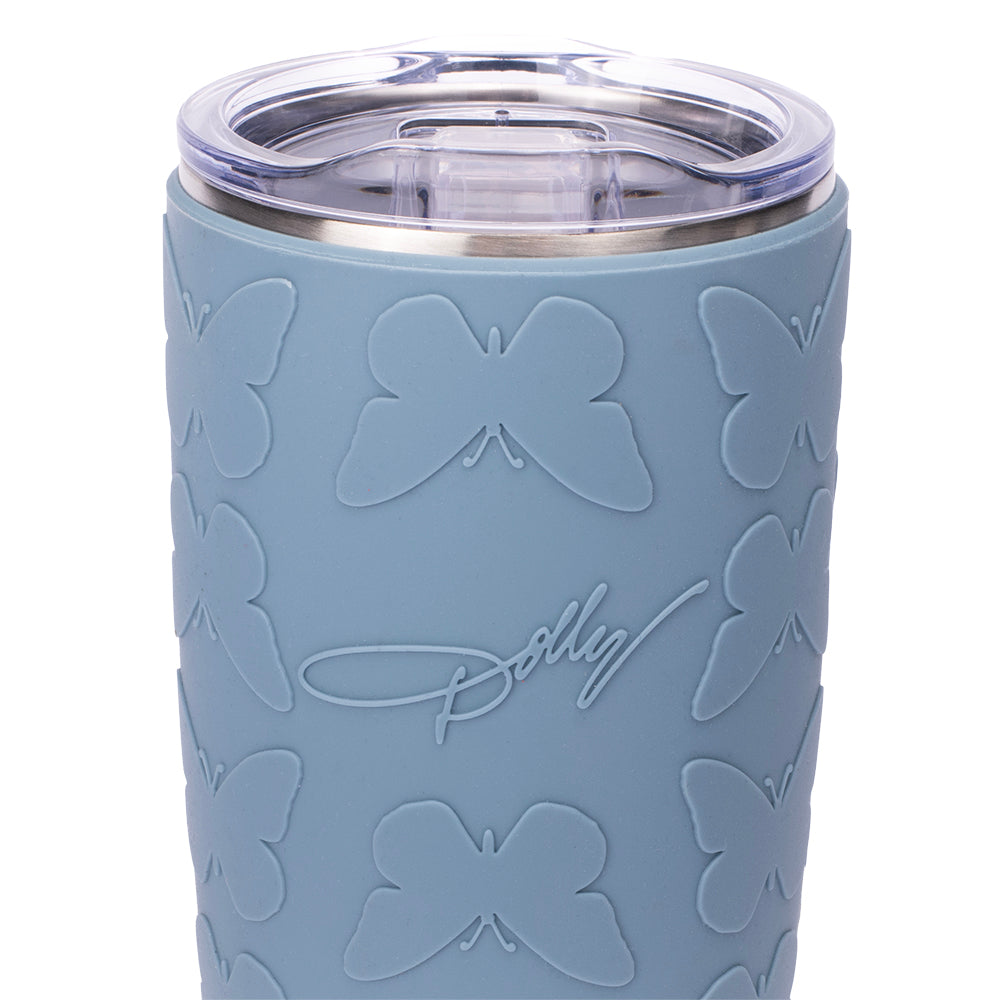 Dolly Parton Tumbler Butterfly Red Embossed-2