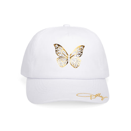 Dolly Parton Hat Foil & Rhinestone Butterfly