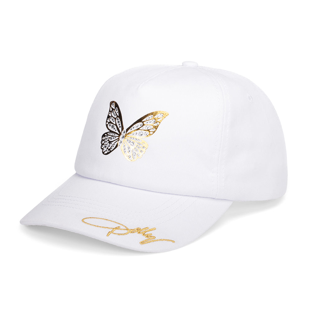 Dolly Parton Hat Foil & Rhinestone Butterfly