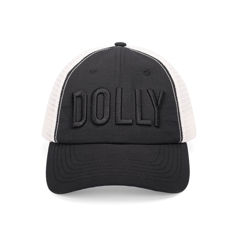 Dolly Parton Trucker Hat 3D Logo (Black) - Blue -