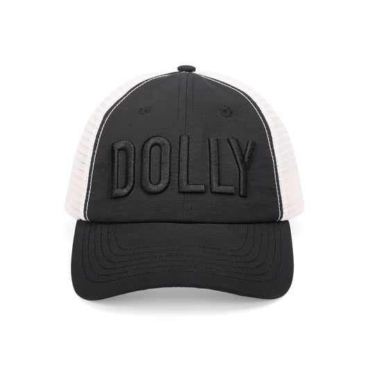 Dolly Parton Trucker Hat 3D Logo (Black) - Blue -