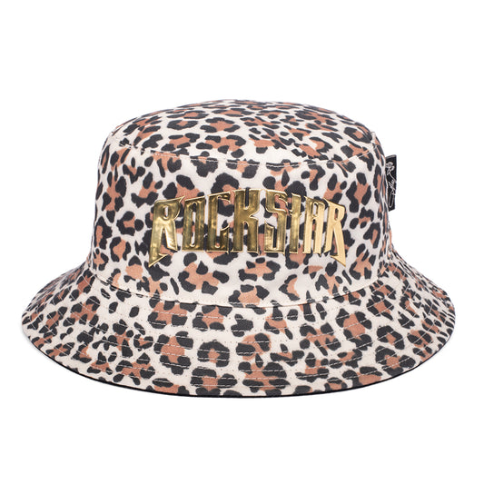Dolly Parton Bucket Hat Rockstar Leopard Print  - Leopard -