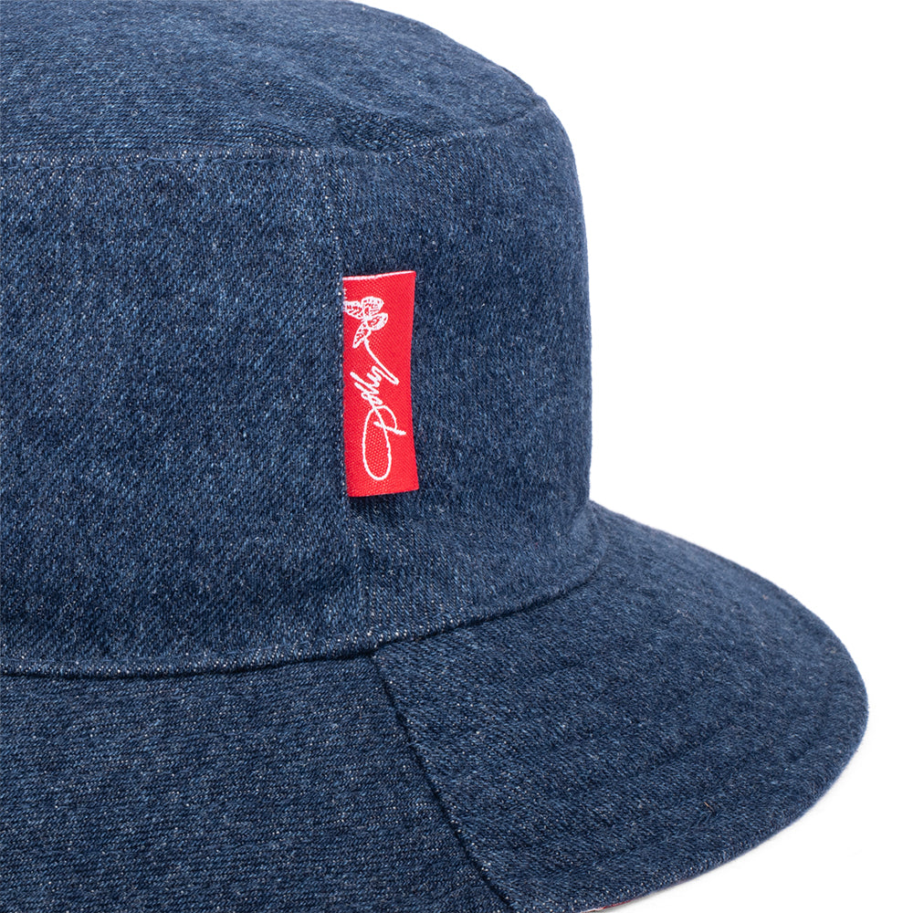 Dolly Parton Bucket Hat Foil Butterfly Denim-4