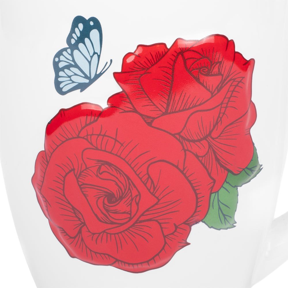 Dolly Parton Denim Country Latte Mug Large Rose-3