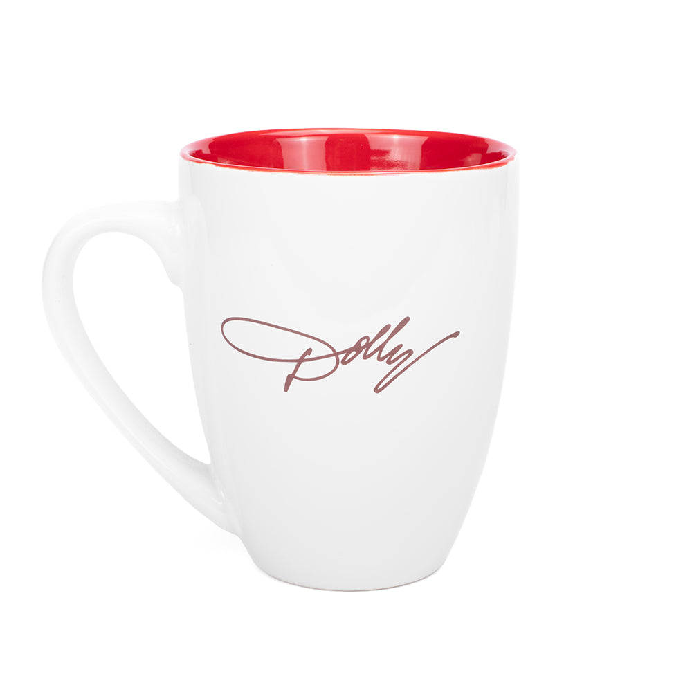 Dolly Parton Denim Country Latte Mug Large Rose-2