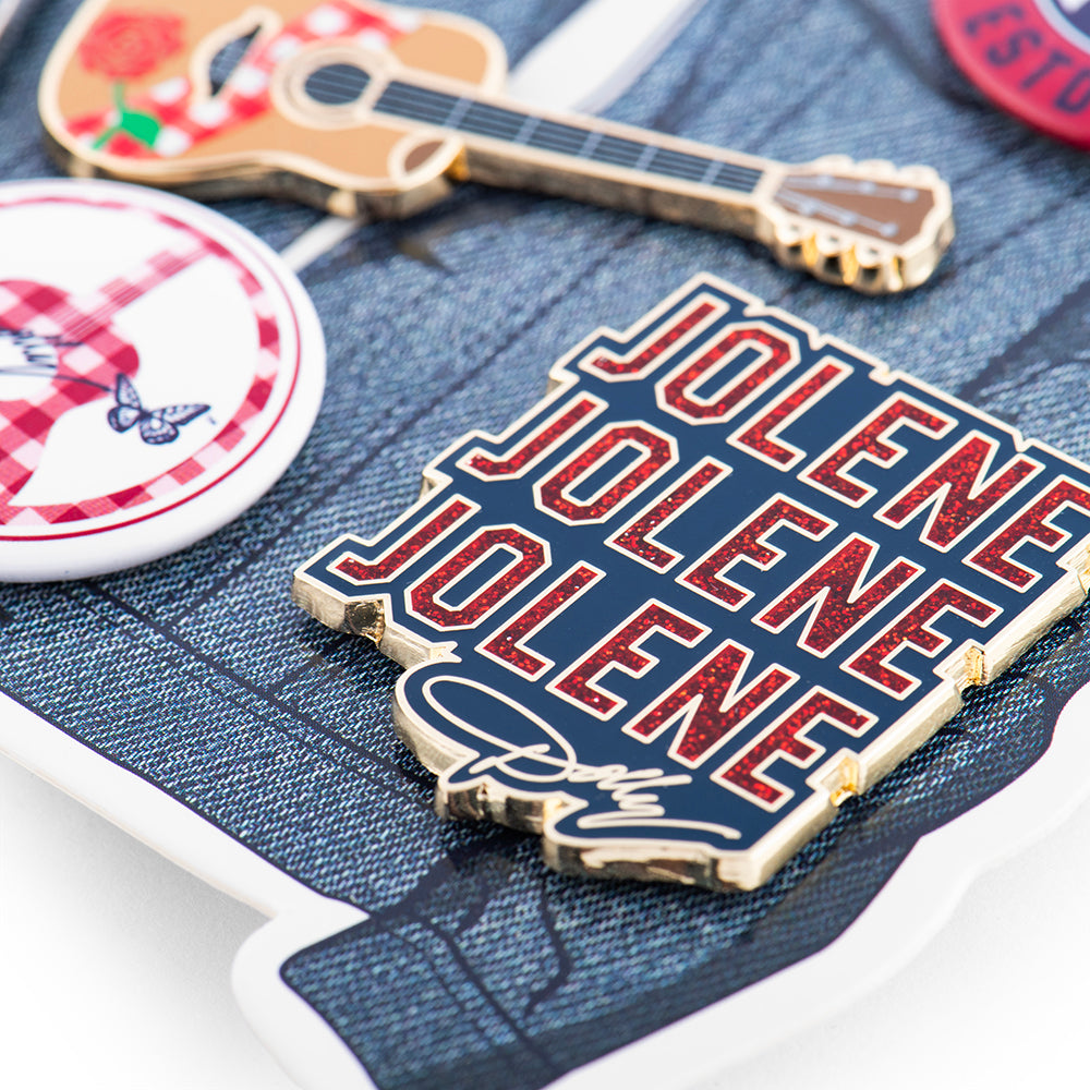 Dolly Parton Pin Set Denim Jacket - Set of 6-4