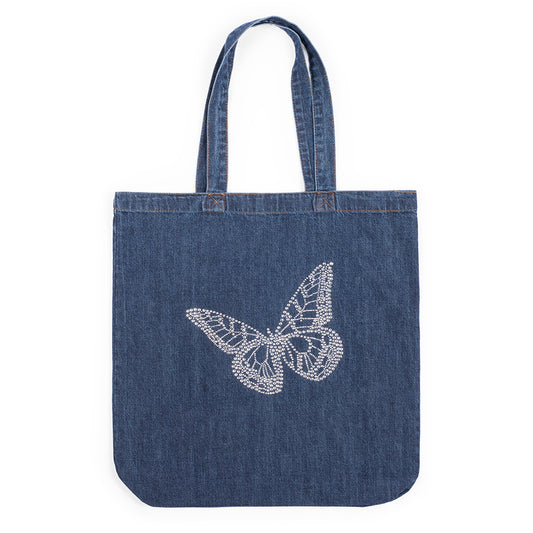 Dolly Parton Tote Bling Butterfly - Denim -