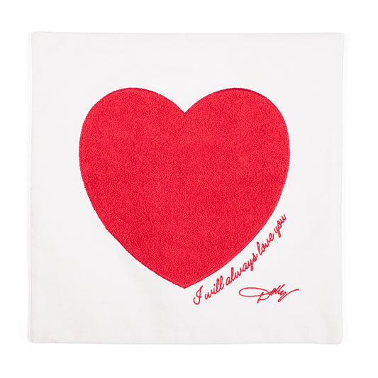 Love Story Chenille Heart Pillowcase -  -