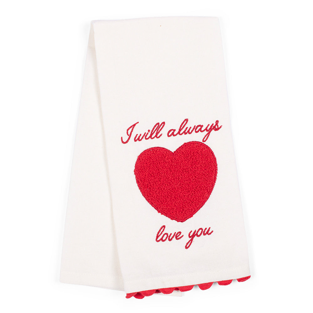 Dolly Parton Tea Towel Love Story Chenille Heart  -  -