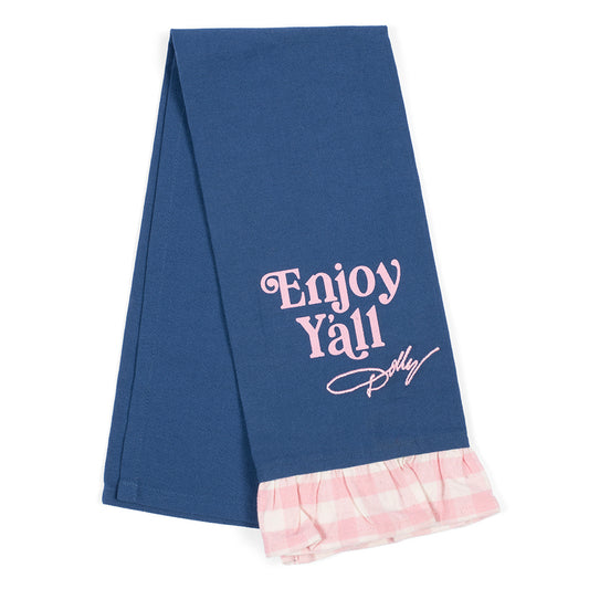 Dolly Parton Tea Towel Good Lookin' Cookin' Gingham  -  -