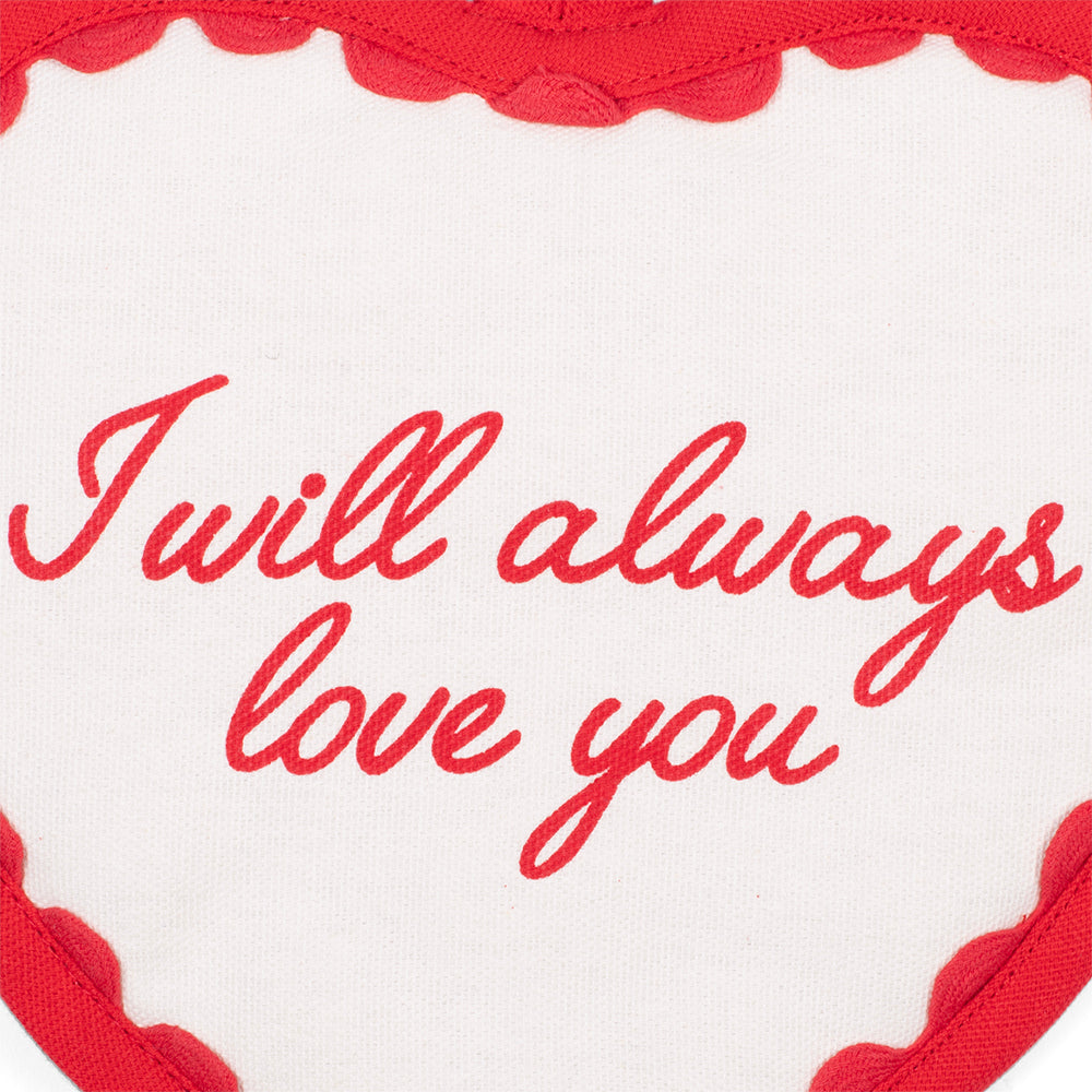 Dolly Parton Pot Holder I Will Always Love You Heart Shaped-3