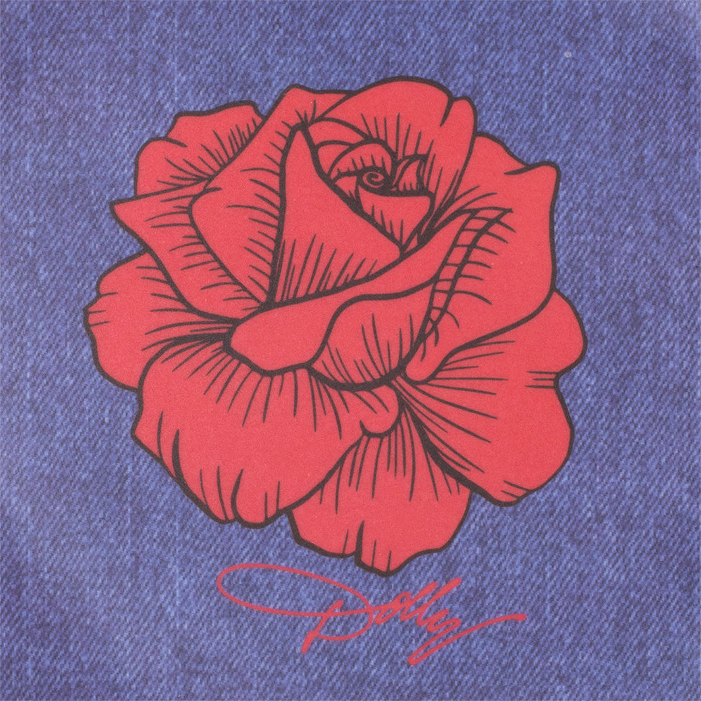 Dolly Parton Denim Country Platter Roses Melamine-2