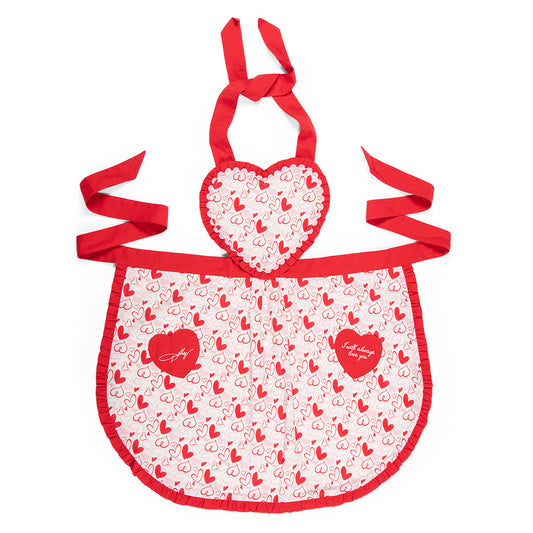 Dolly Parton Apron Love Story Ruffle Heart -  -