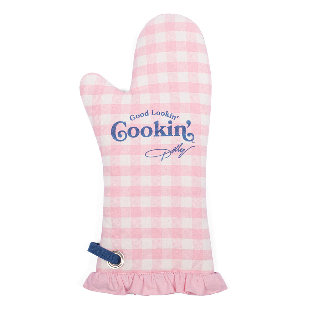 Dolly Parton Oven Mitt Good Lookin' Cookin' Gingham -  -