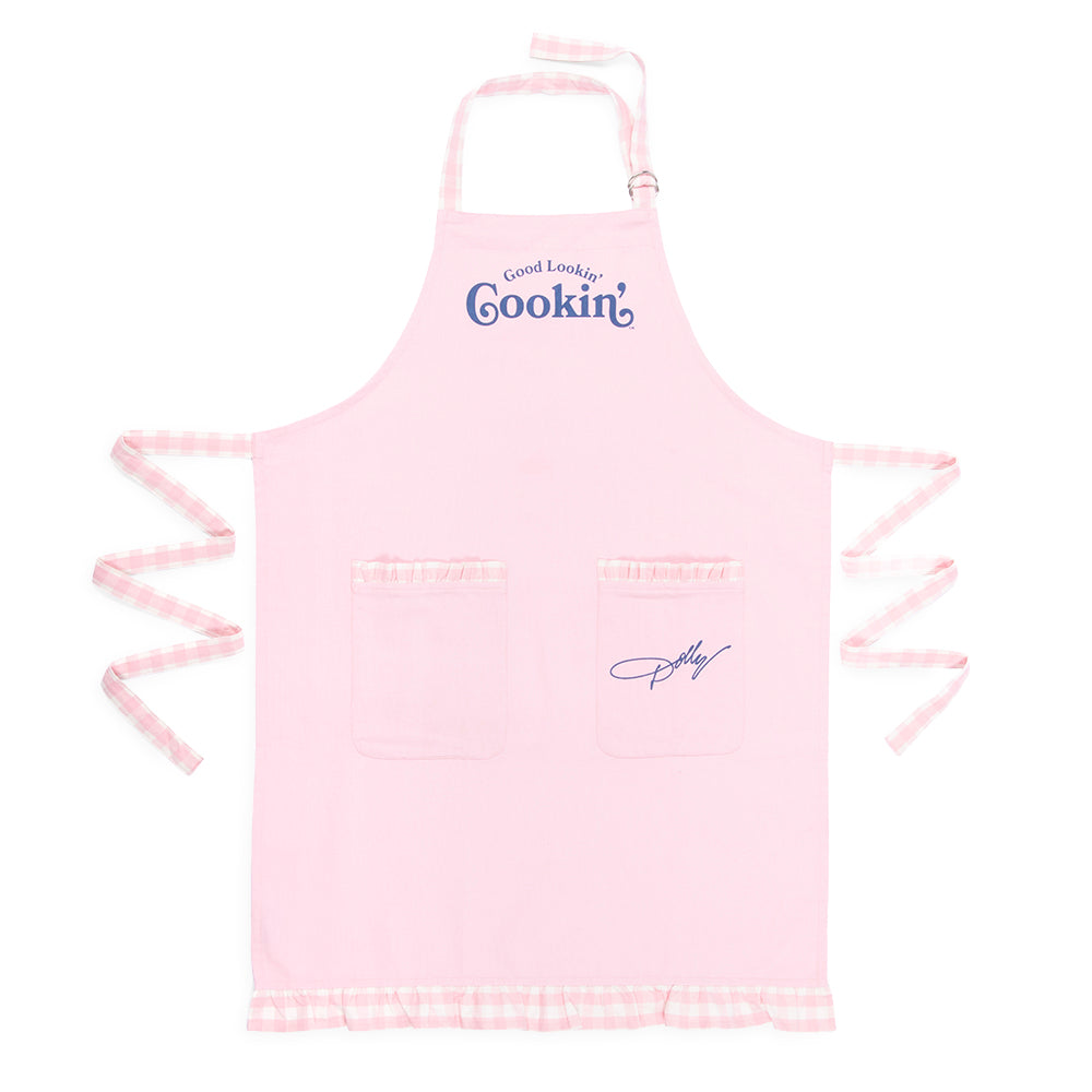 Dolly Parton Apron Good Lookin' Cookin' Pink  -  -