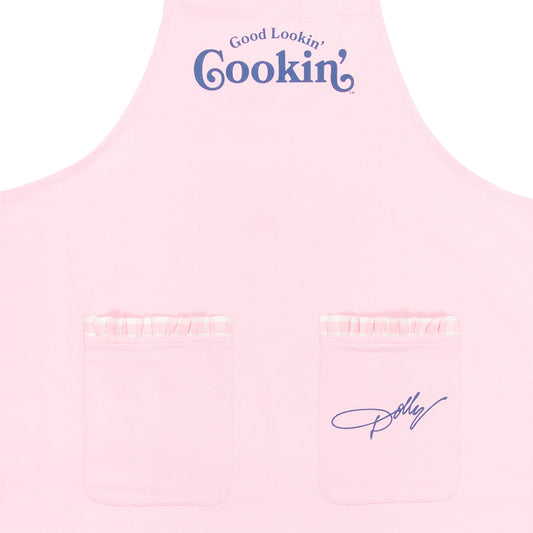 Dolly Parton Apron Good Lookin' Cookin' Pink-2