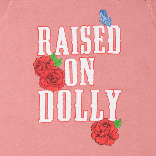 Dolly Parton Baby Bodysuit Raised On Dolly-2