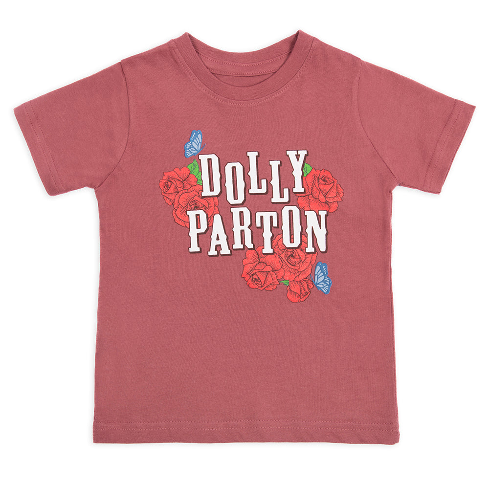 Dolly Parton T-Shirt Country Roses Toddler - Rouge - 7