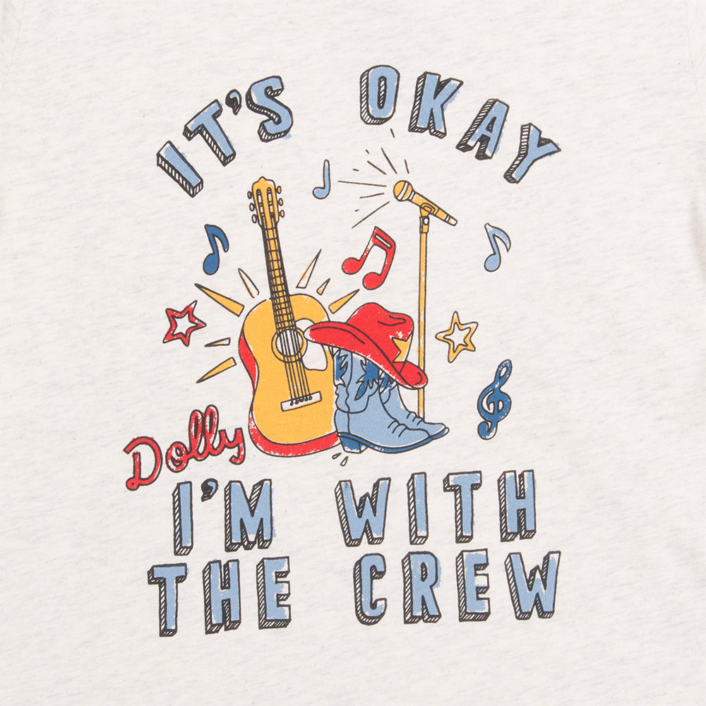 Dolly Parton T-Shirt I'm With The Crew Toddler-2
