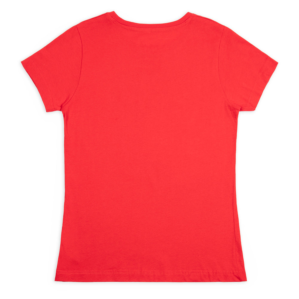 Dolly Parton Bling Tee Lipstick Logo - Denim-5