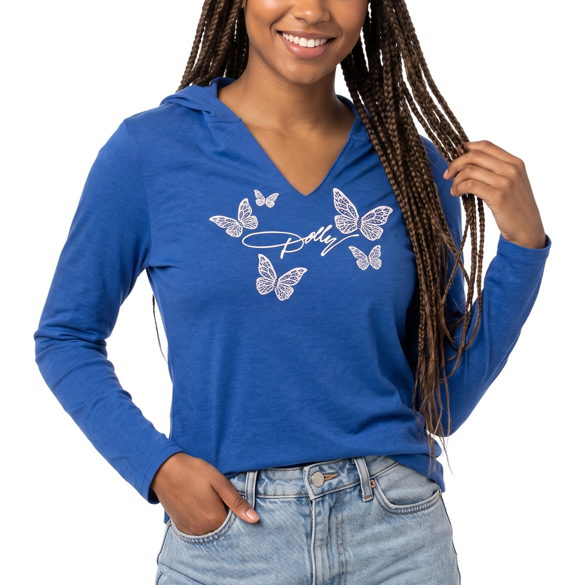 Dolly Parton Hoodie Bling Butterfly
